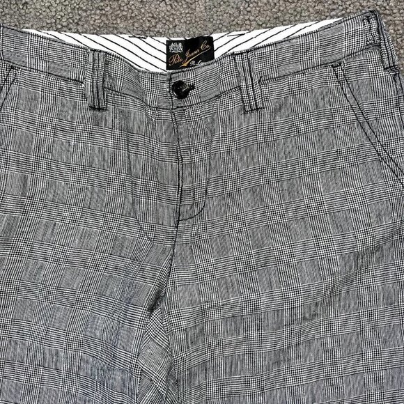 Rare Vintage RALPH LAUREN POLO JEANS CO. 100% Linen Glen Plaid Cropped Pants 8 - Picture 2 of 11